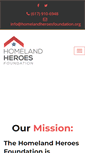 Mobile Screenshot of homelandheroesfoundation.org